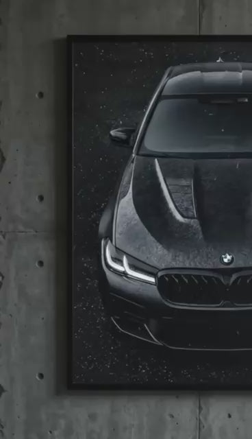 BMW LED Car Wall Art – Luxury Illuminated 60×40 cm Wall Decoration