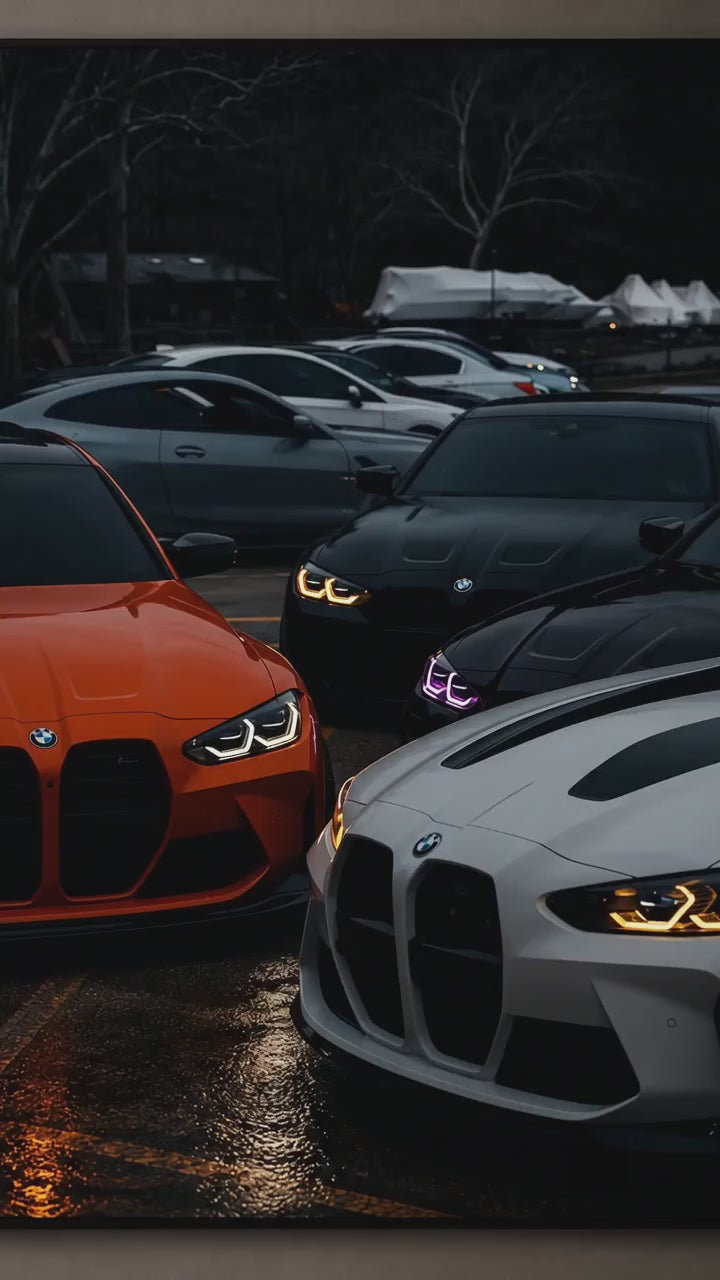 Luxury Car LED Wall Art – Night Drive Edition